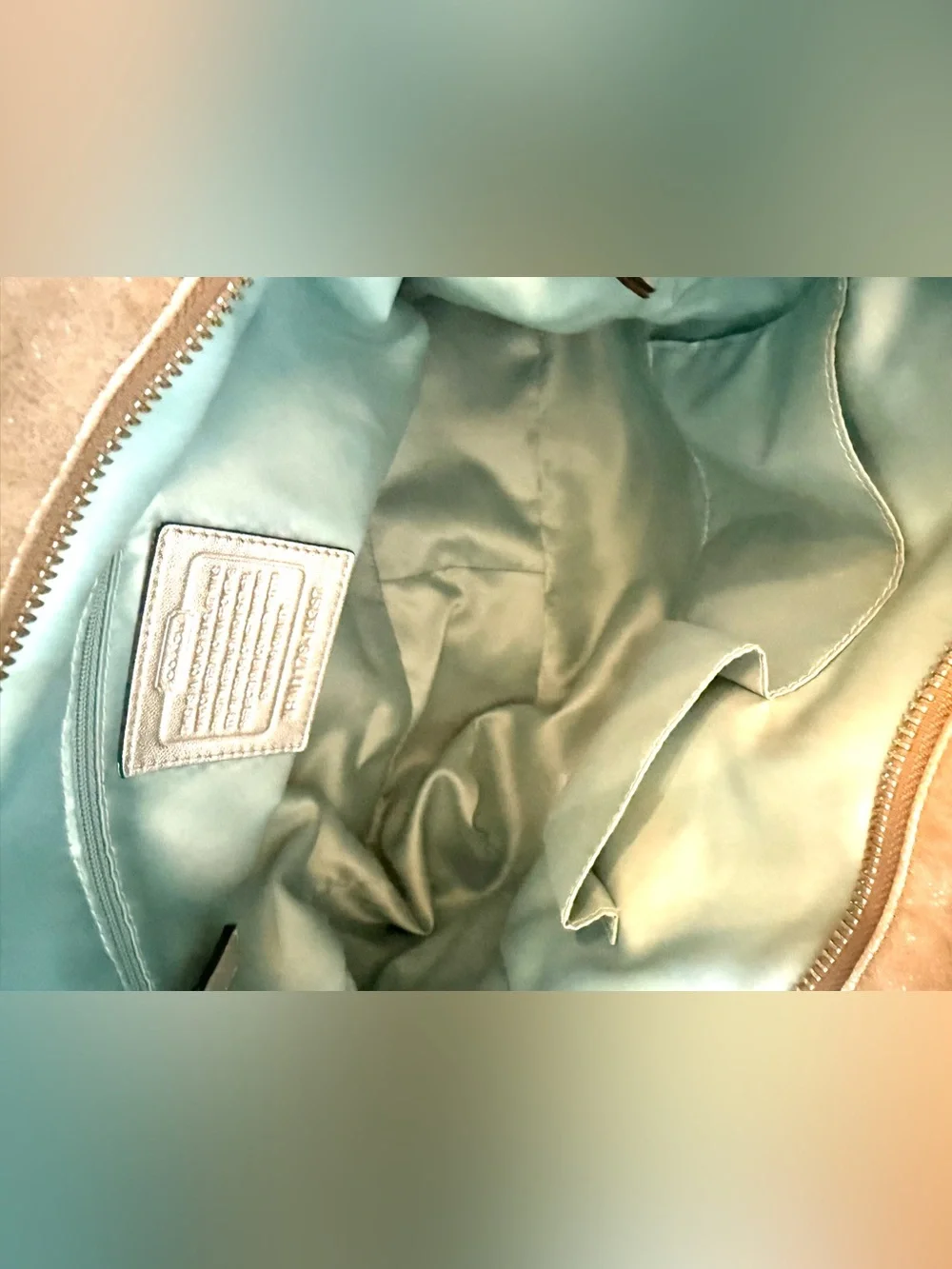 Coach Chelsea Metallic Leather Katarina Bag #19397